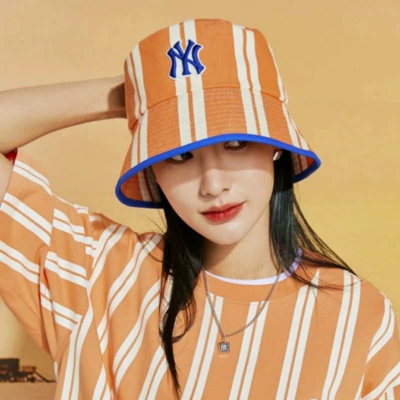 ETHNIC STRIPE JACQUARD BUCKET HAT NEW YORK YANKEES