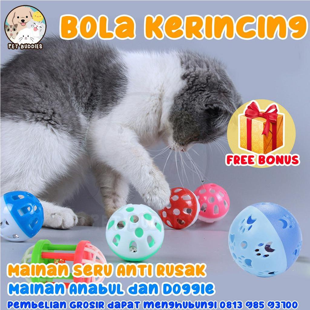 [FREE BONUS]Bola Kerincing Mainan Interaktif Kucing/Anjing