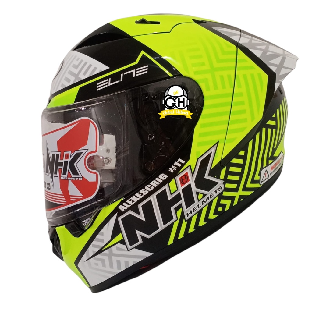 HELM NHK GP R TECH STREET ALEX ESCRIG BLACK YELLOW