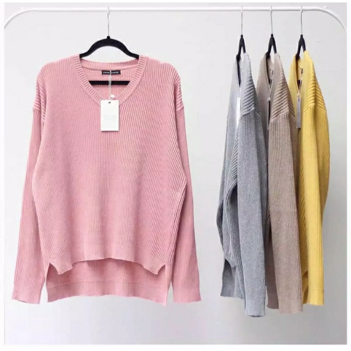 SWEATER RAJUT WANITA / SWEATER RAJUT / SWEATER RAJUT KOREA STYLE / SWEATER RAJUT LISDIA OVERSIZE