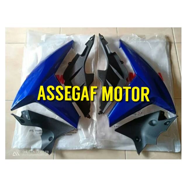 COVER SAYAP TANGKI SET YAMAHA NEW VIXION NVA  ADVANCE BIRU  ORIGINAL YGP