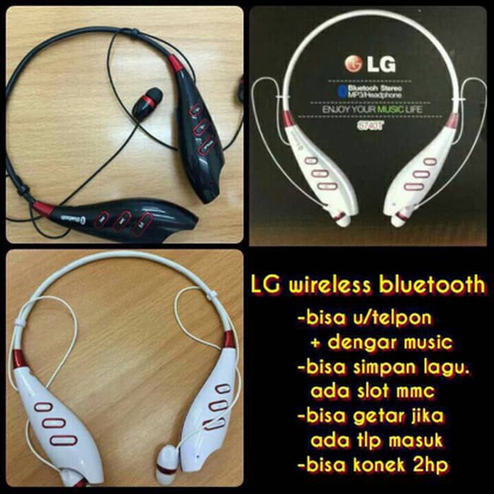 Promo  Bluetooth Headset LG S740t Stereo   Slot Memory   Pair 2HP