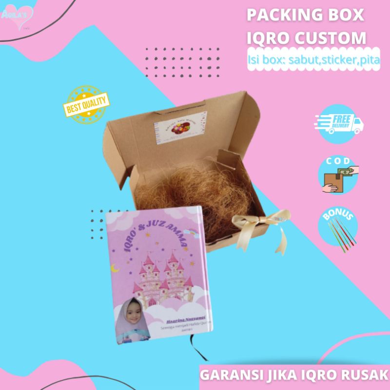 

box tambahan iqro custom