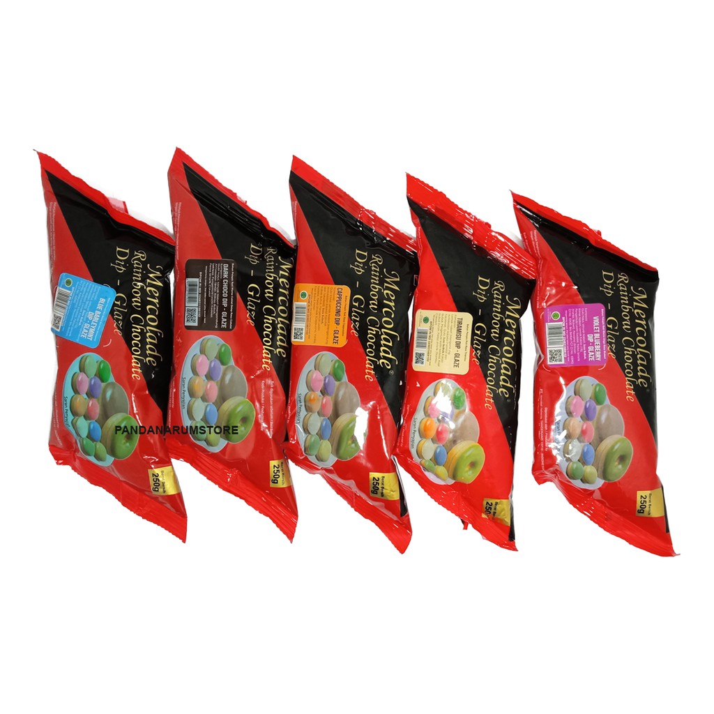MERCOLADE Dip Glaze 250 Gr - Bahan pelapis donat / topping donat
