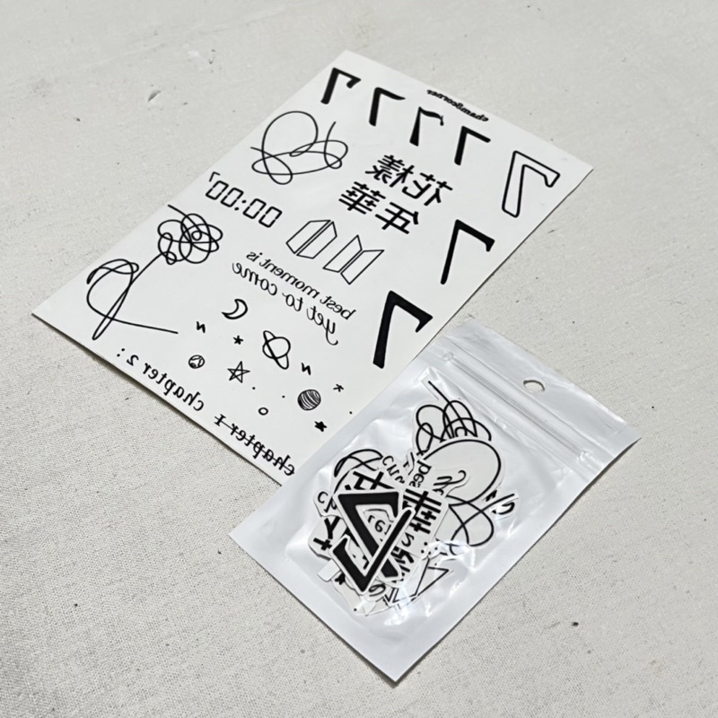 BTS / ARMY TEMPORARY TATTOO PACK / TATO TEMPORER BTS ARMY / AESTETHIC TEMPORARY TATTOO