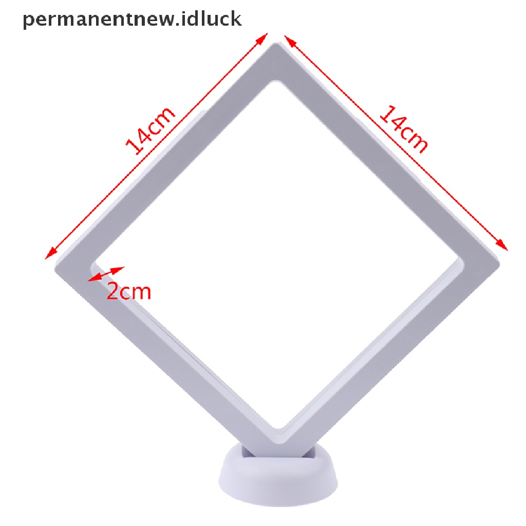 Kotak Holder Display Perhiasan Koin Bentuk Persegi 3D Floag Dengan Stand