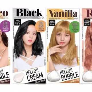 MISE EN SCENE HELLO  BUBBLE  FOAM COLOR PEWARNA RAMBUT  CAT  