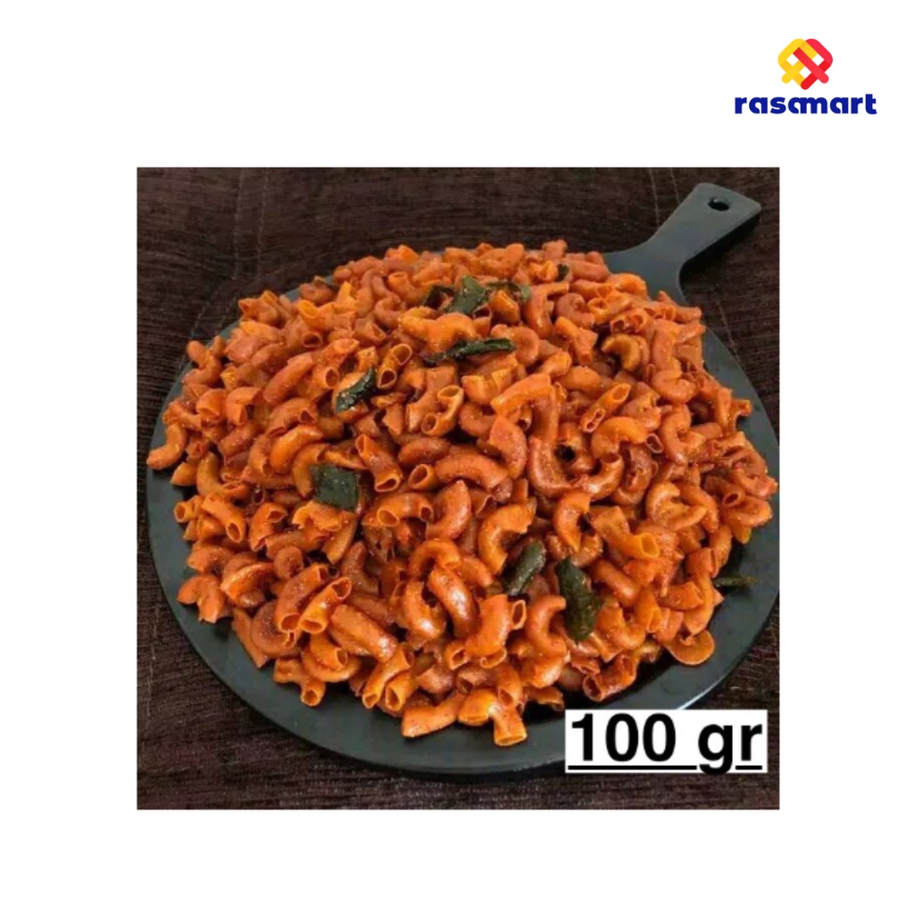 

VIRAL 100gr Makaroni Bantet Pedas Daun Jeruk Makaroni Pipa Ngeunah Kriuk