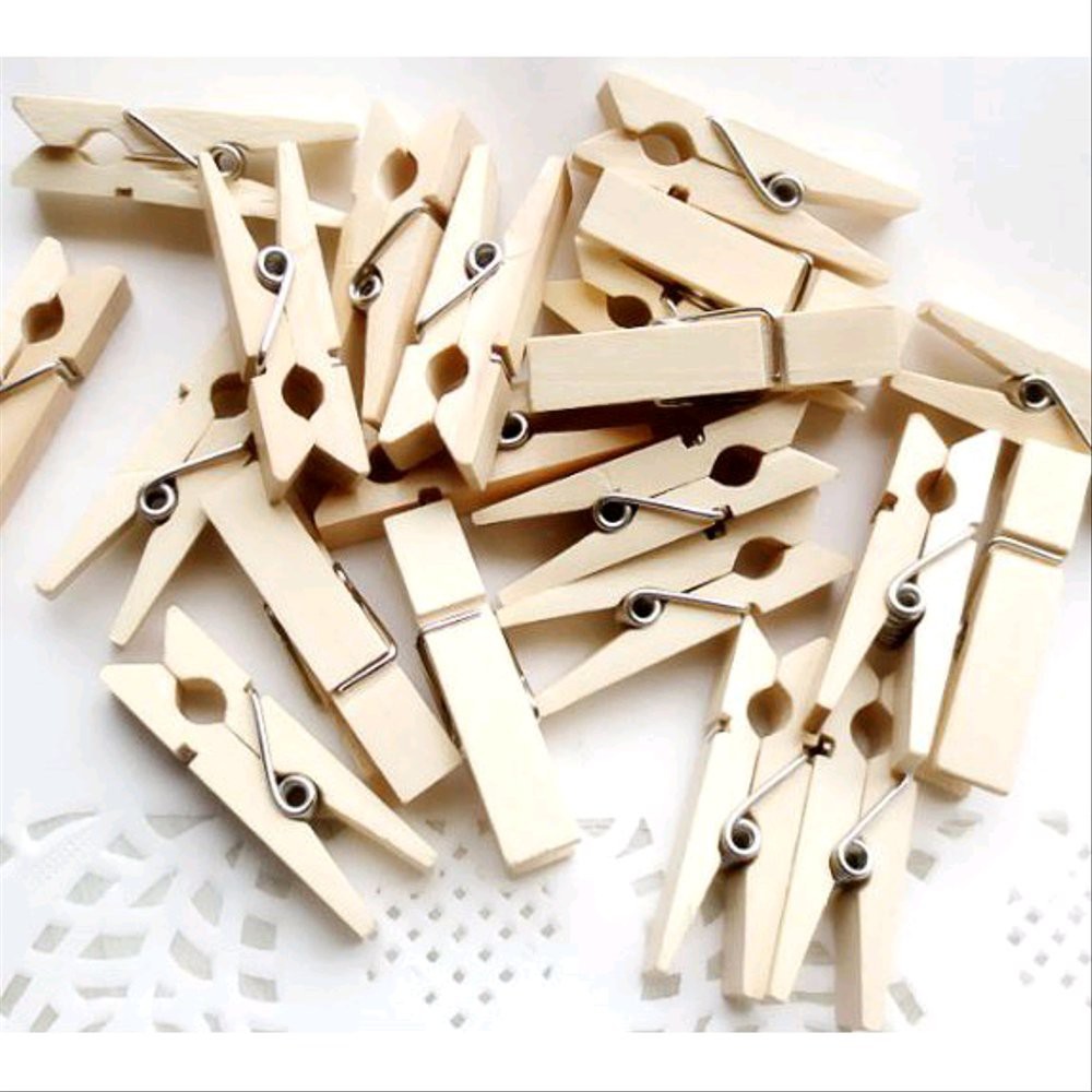 KLIP KAYU UNTUK FOTO Wooden Clip Jepit Kayu Polos Klip Kayu Tumblr Harga Termurah