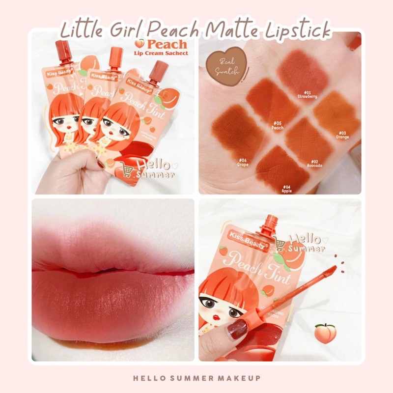 [ORI THAILAND] Kiss Beauty Little Girl Matte Lipgloss