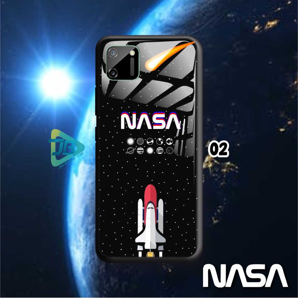 SOFTCASE BACK CASE GLASS KACA NASA REALME C1 C3 C11 C12 C15 C17 NARZO 10A 20 PRO JB2663