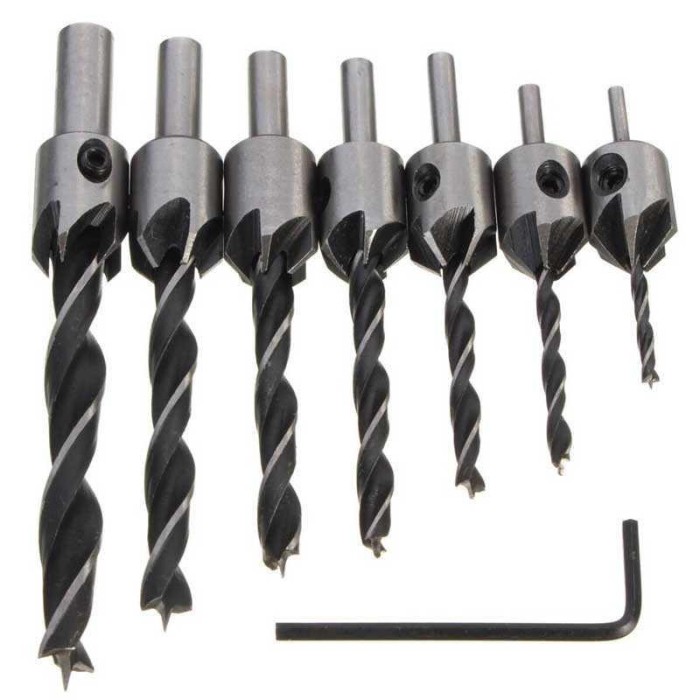 Mata Bor Drill Bit Countersink HSS 3-10mm 7PCS - QST-K13