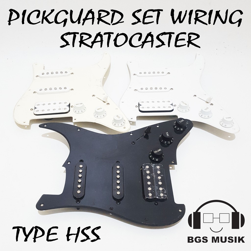 Pickguard Set Pickup Wiring Fender Stratocaster HSS - Pickup Fender Stratocaster HSS