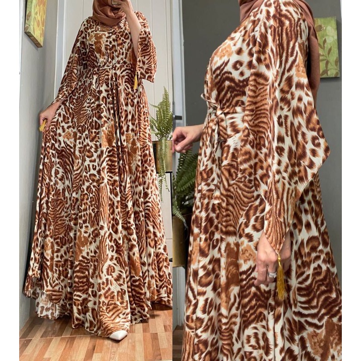 GAMIS LUNA MAYA DRESS LEOPARD