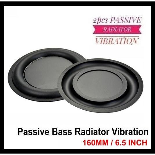 2 Pcs Passive Bass Radiator 6.5 Inch / Bass Vibration Metal 160Mm 6.5" Kode 1165