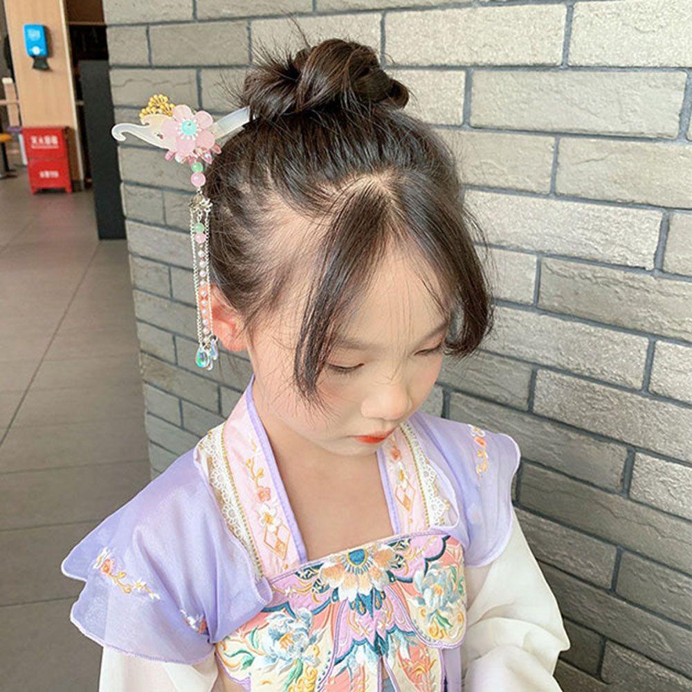 Augustina Tusuk Konde Bentuk U Desain Bunga / Kupu-Kupu Hias Mutiara Gaya Retro / Elegan Untuk Wanita