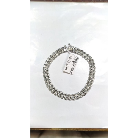 Gelang Sisik Naga Emas Putih 750