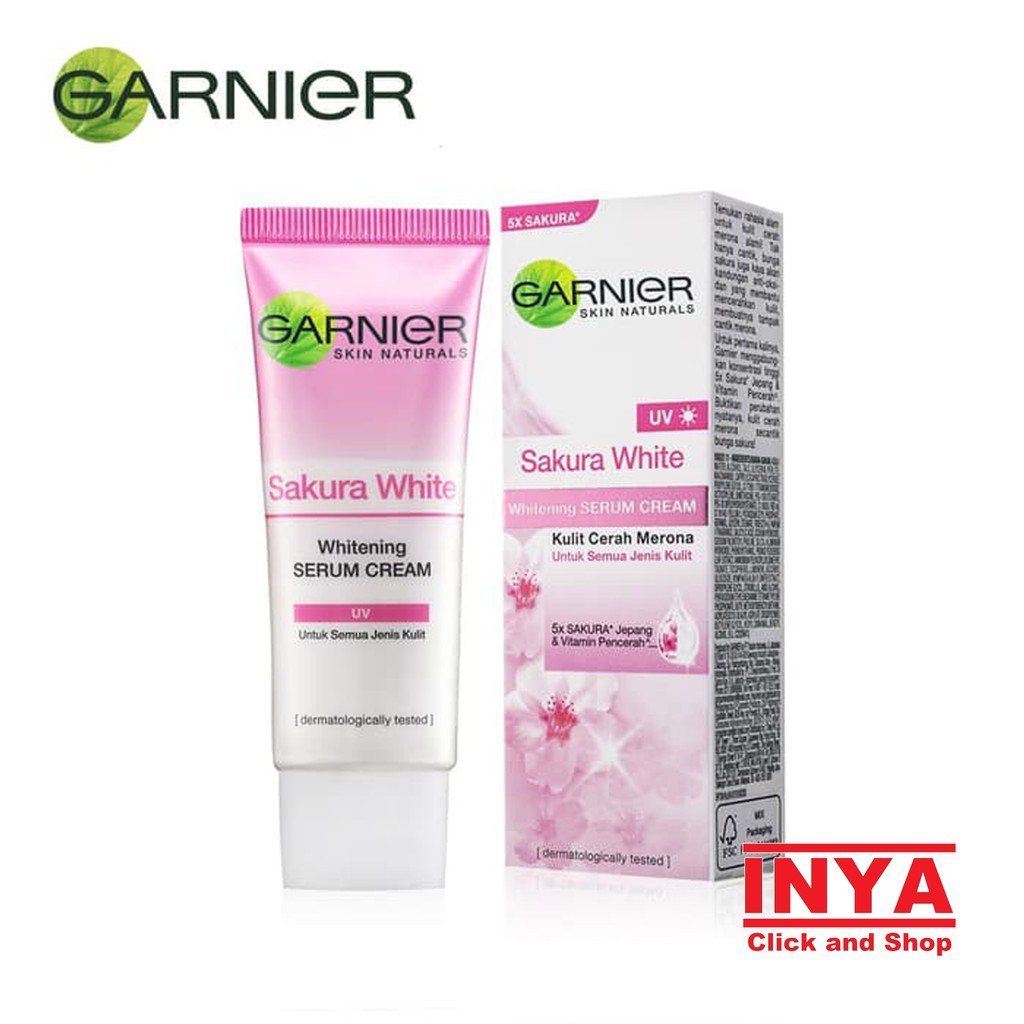 GARNIER SAKURA WHITE WHITENING SERUM DAY CREAM 20ml