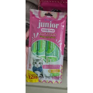 Snack kucing cat treats junior satu pax 4 pcs
