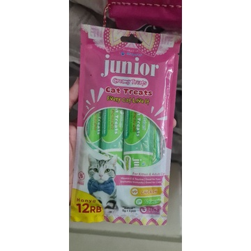 Snack kucing cat treats junior satu pax 4 pcs