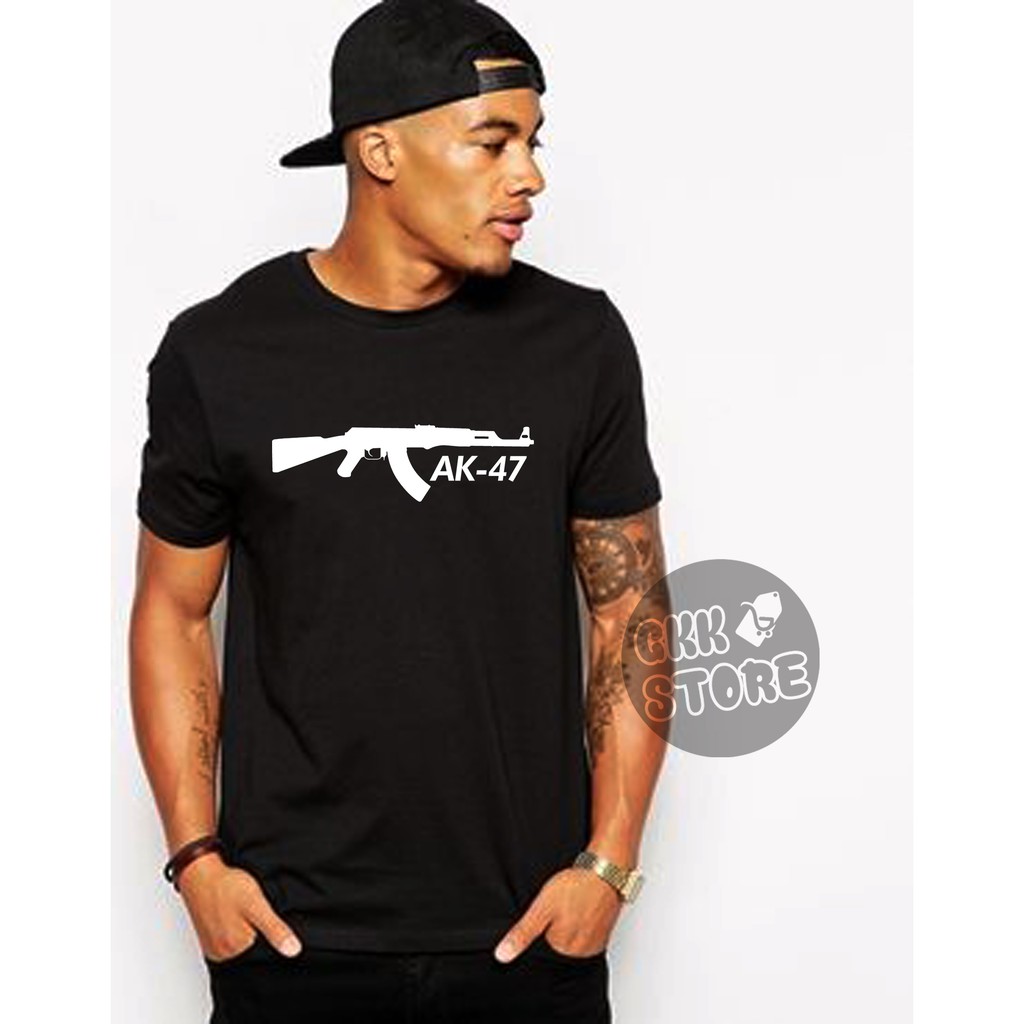 KAOS AK-47 / KAOS DISTRO / KAOS BAJU PRIA WANITA