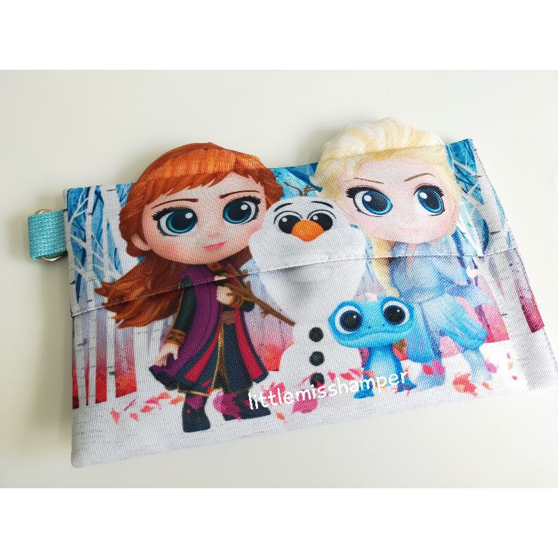 

Custom tissue 3D travel pack karakter anak souvenir tempat tissue aqiqah wedding