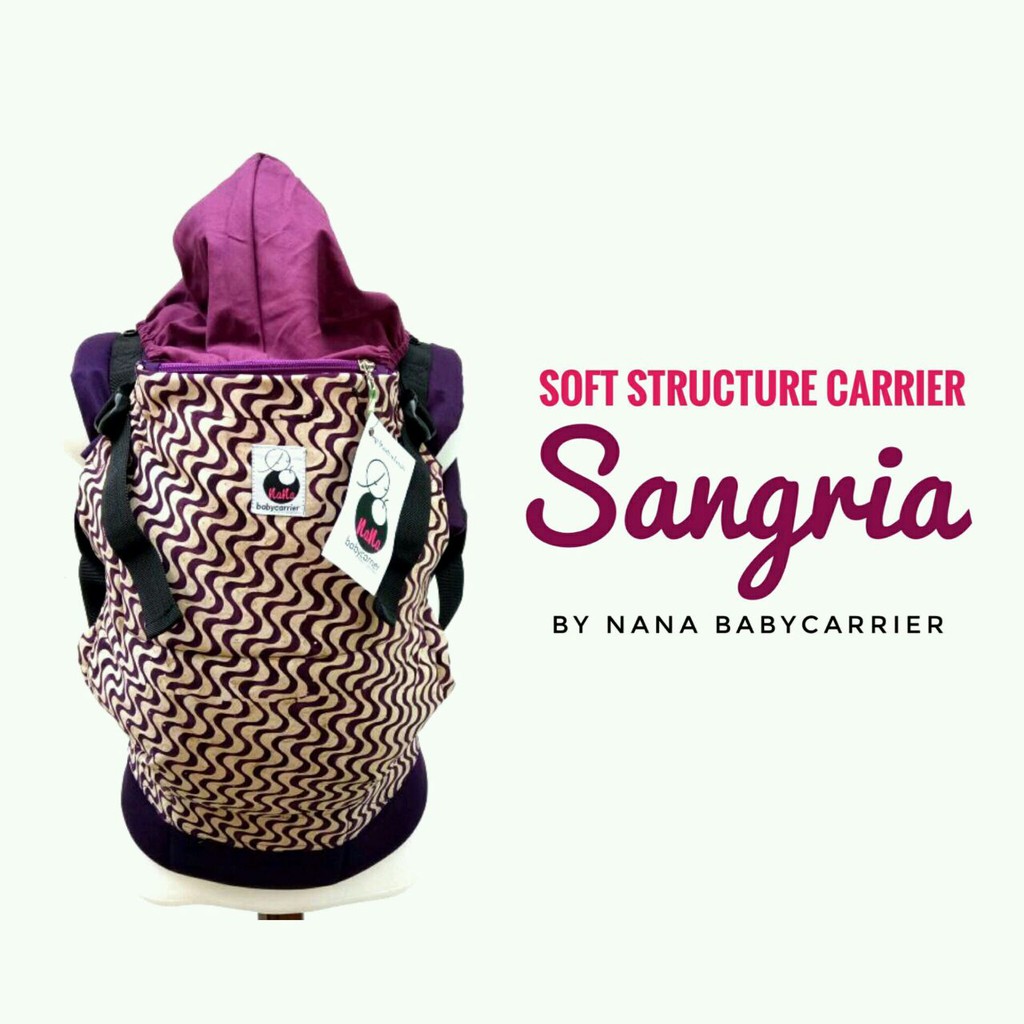 SSC NANA BABYCARRIER MOTIF SANGRIA