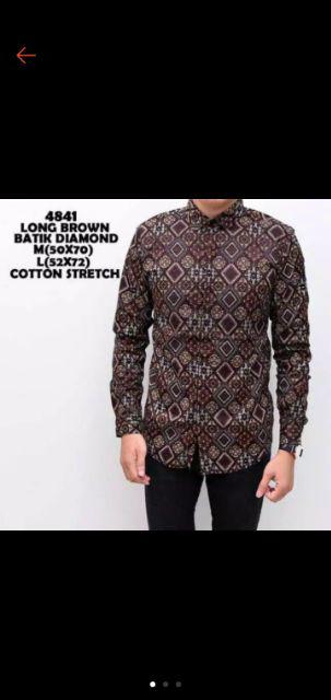 Ameliashop16  Kemeja Batik Diamond