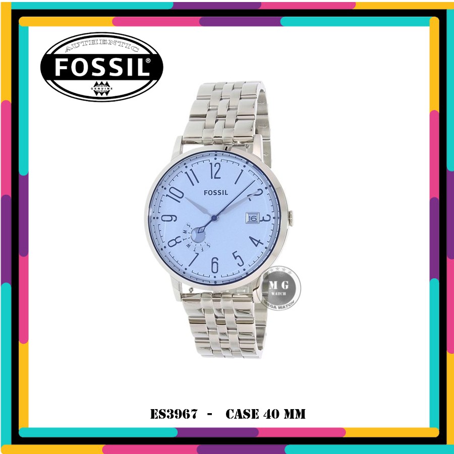 Jam Tangan Wanita Fossil ES3967 Vintage Muse Blue Dial Original MURAH