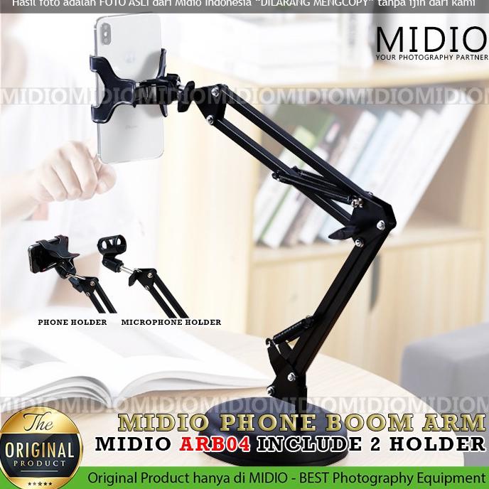 Promo Stand Hp Midio Arb04 Holder Meja Stand Phone Holder 360 Lazypod Hp