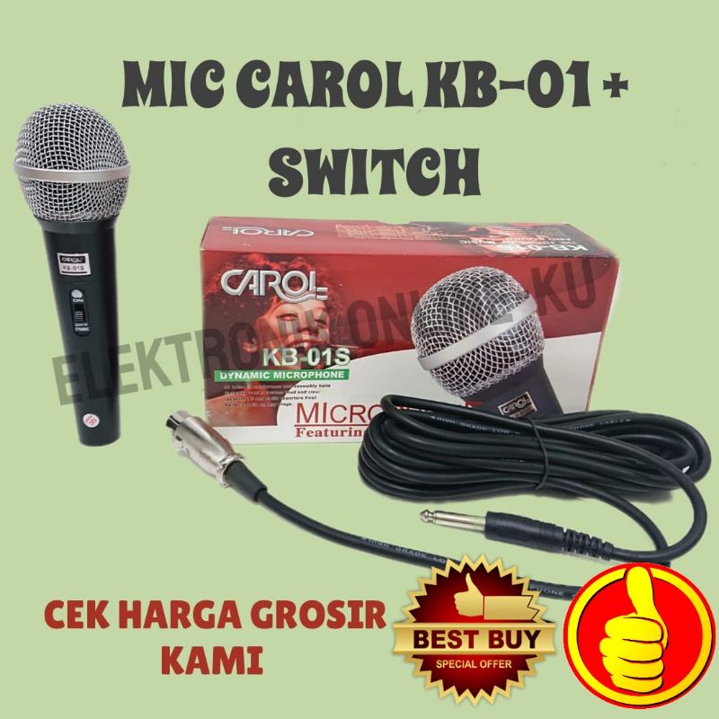 MICROPHONE CAROL KB-01 + SWITCH