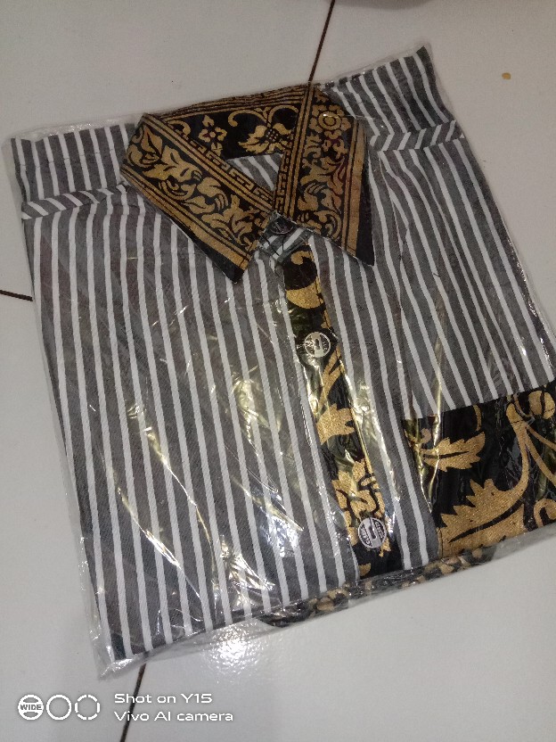 Kemeja Kombinasi Batik | Baju Koko Kombinasi | Kemeja Pria Terbaru