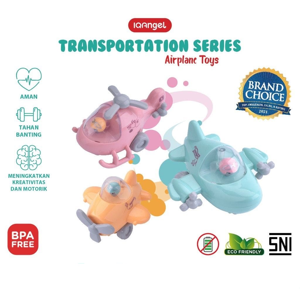 Mainan Anak - IQAngel Transportation Toys Series - Mainan Edukasi Anak