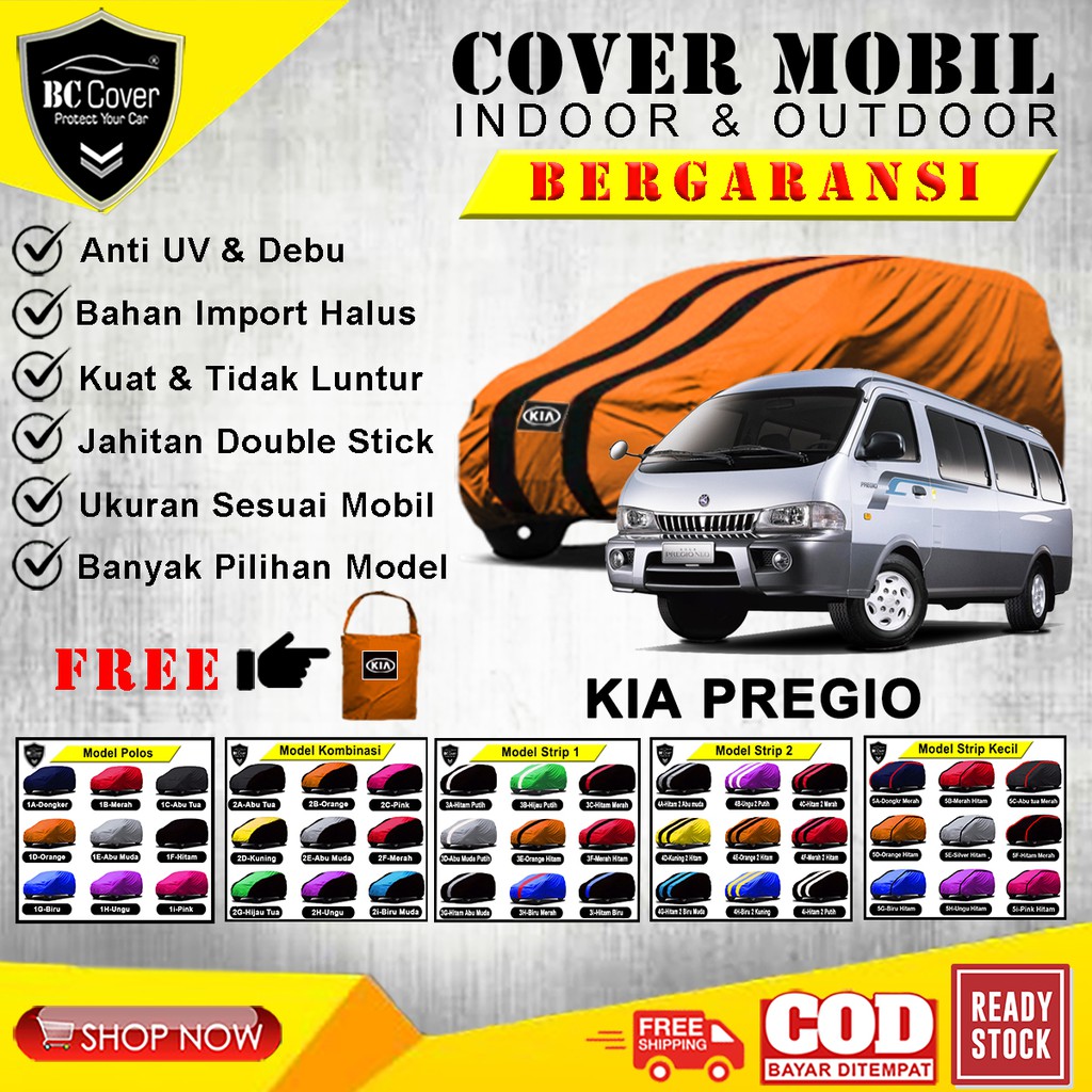 Cover Mobil Kia Pregio / Sarung Mobil Kia Pregio / Selimut Jas Penutup Mantel Pelindung Outdoor