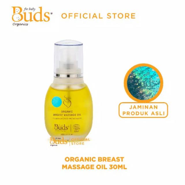 Buds Organics BCO - Organic Breast Massage Oil 30ml - Minyak Pijat Payudara