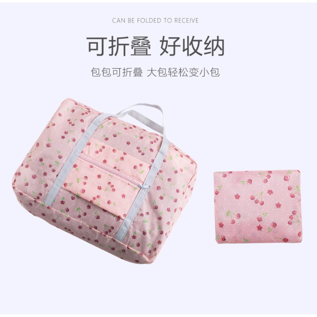 WRF26B NEW Motif Tas Korea Travel Lipat Hand Carry Waterproof Organizer Murah Impor TKM