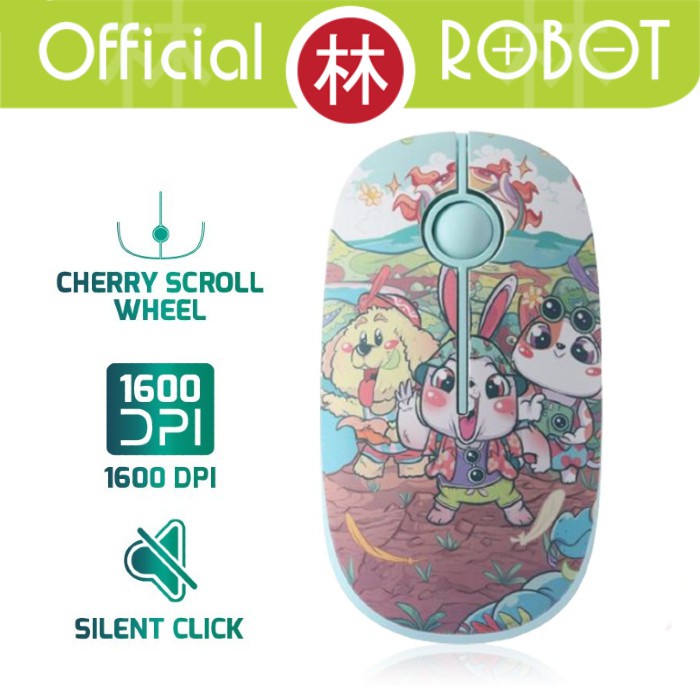 Robot M330 Wireless Mouse Silent Key Cherry Scroll Safari Version