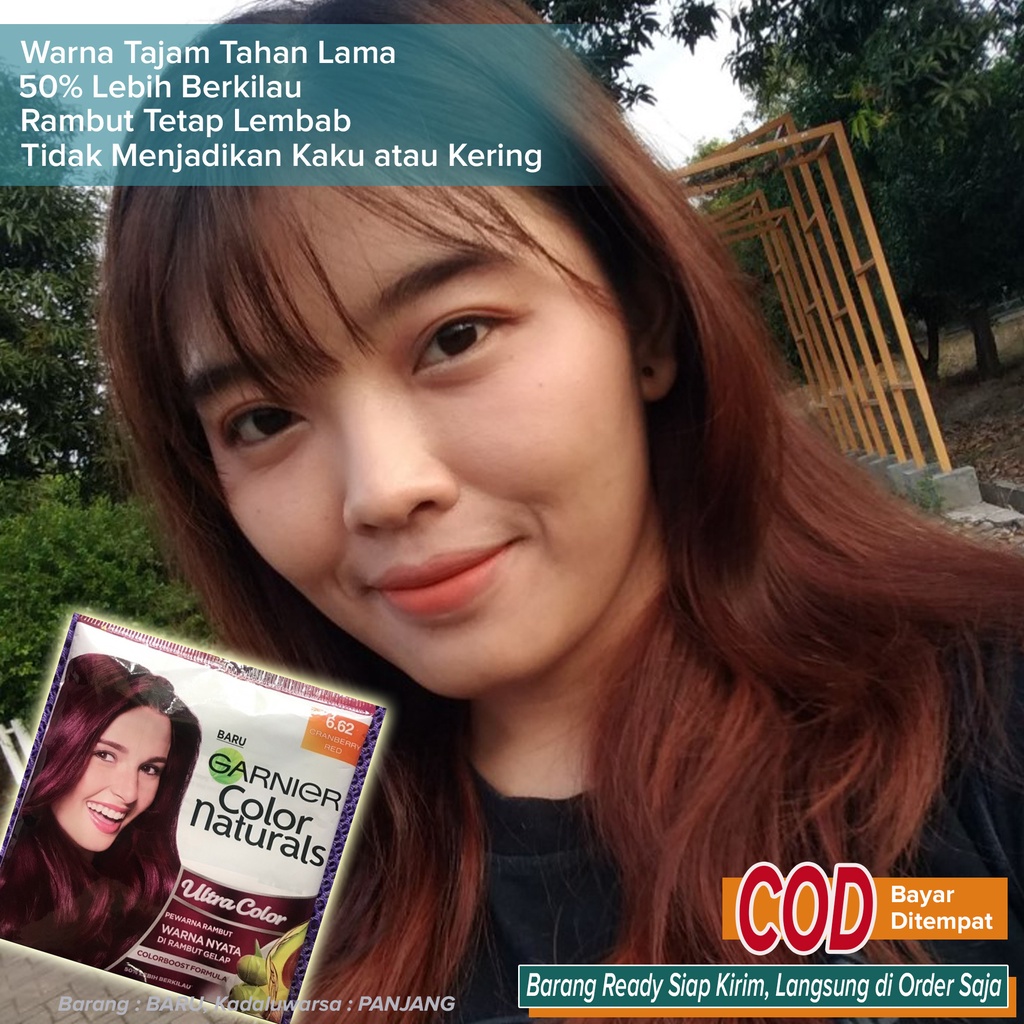 Semir Pewarna Rambut Warna Tajam Awet Tahan lama Halus Lembut No Kaku No Pudar No Luntur ~ Garnier c