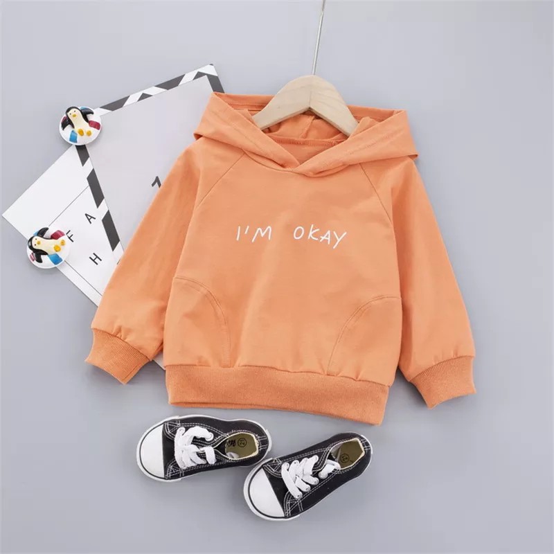 Sweater Anak Im Okay Hoodie Anak Fleece baju Anak Unisex