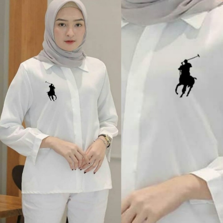 FWG - KEMEJA POLTA / KEMEJA / ATASAN WANITA KEKINIAN / KEMEJA WANITA / BAJU WANITA TERBARU