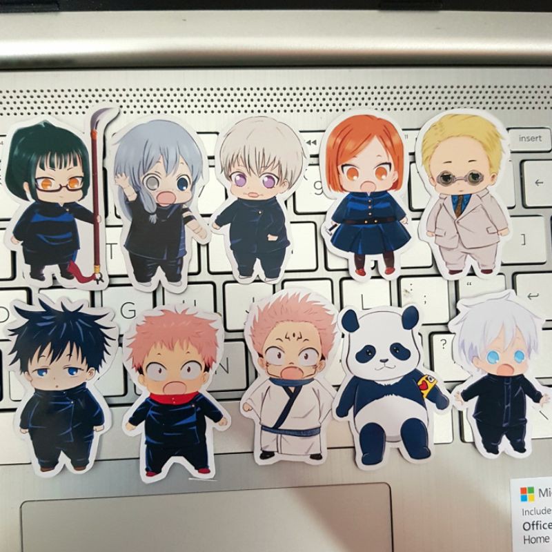 10 pcs/pack jujutsu kaisen x gakuen babysitter sticker