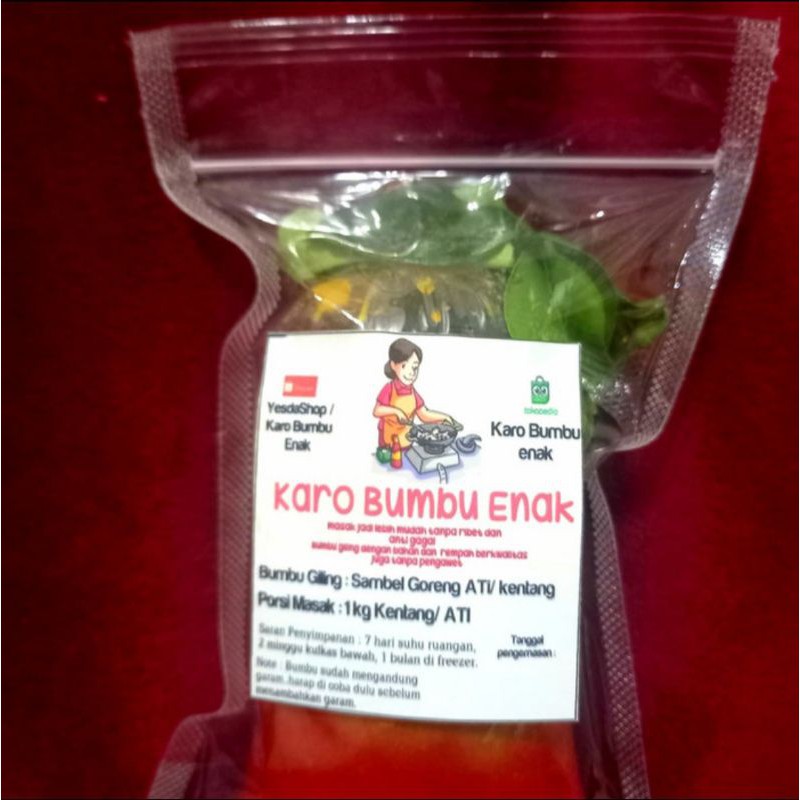 

Bumbu Halus Sambel Goreng Ati/Bumbu halus sambel goreng Kentang/Bumbu Giling sambel goreng ati