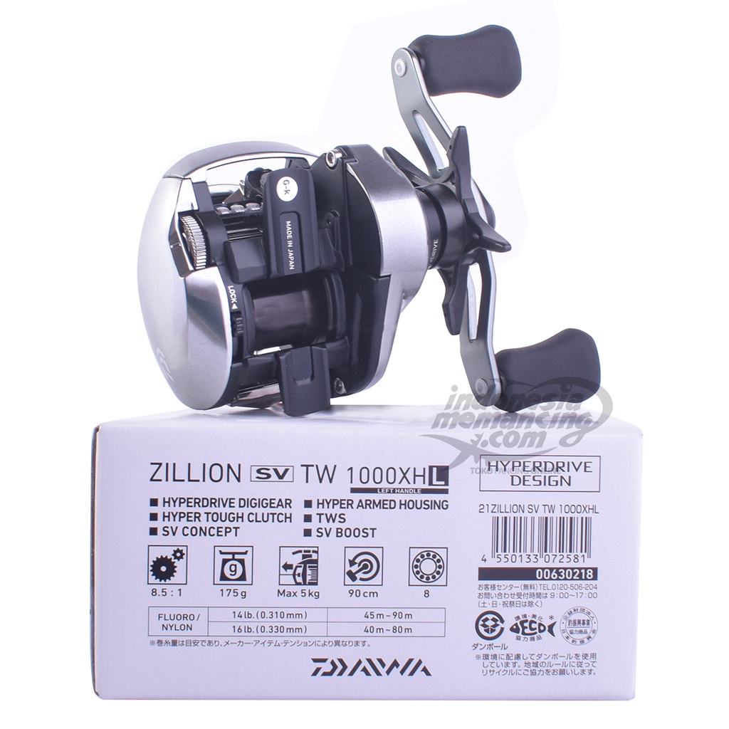 Reel Bait Casting Zillion SV TW 100 XHL tahun 2021