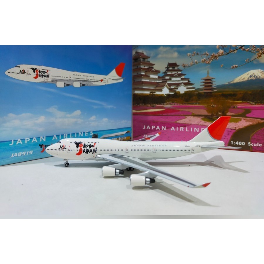 Japan Airlines Boeing 747-400 JA8919 Yokoso Japan Phoenix 1:400