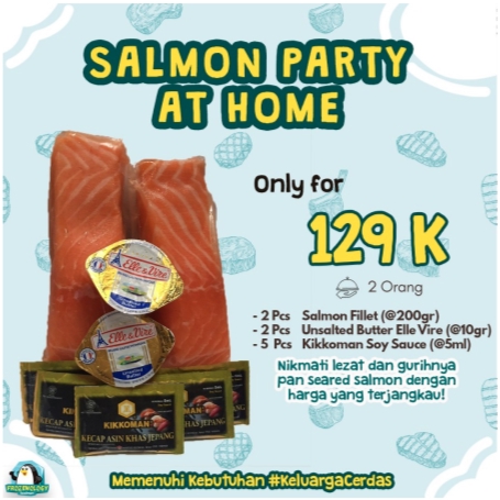 

Paket Pan Seared Salmon| Norwegian Salmon Fillet | Salmon Murah