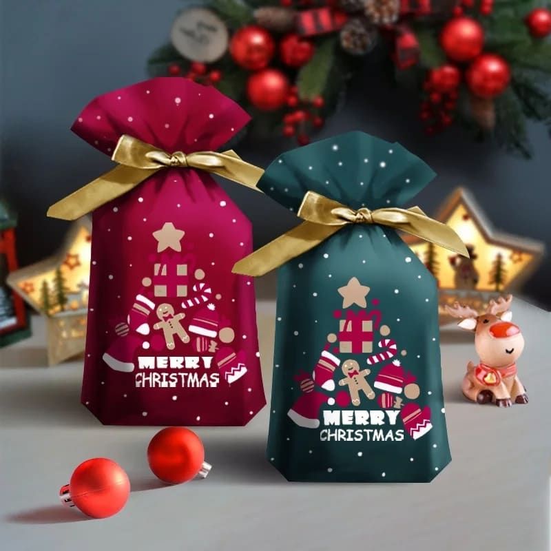 

(PC21)Plastik Serut/Goodie Bag/Kantong Natal/Christmas
