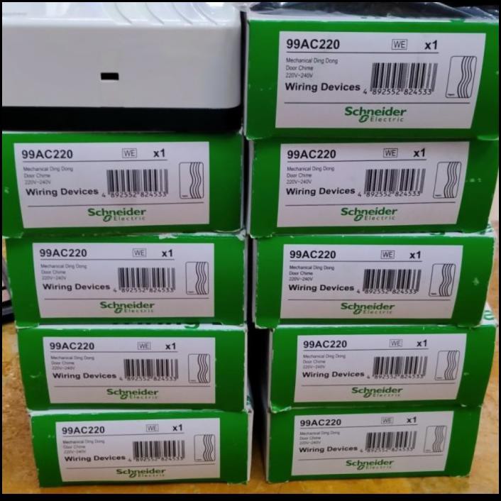 Bell Pintu Merk Schneider Ding Dong Tipe 99Ac220 Mechanical Ding Dong