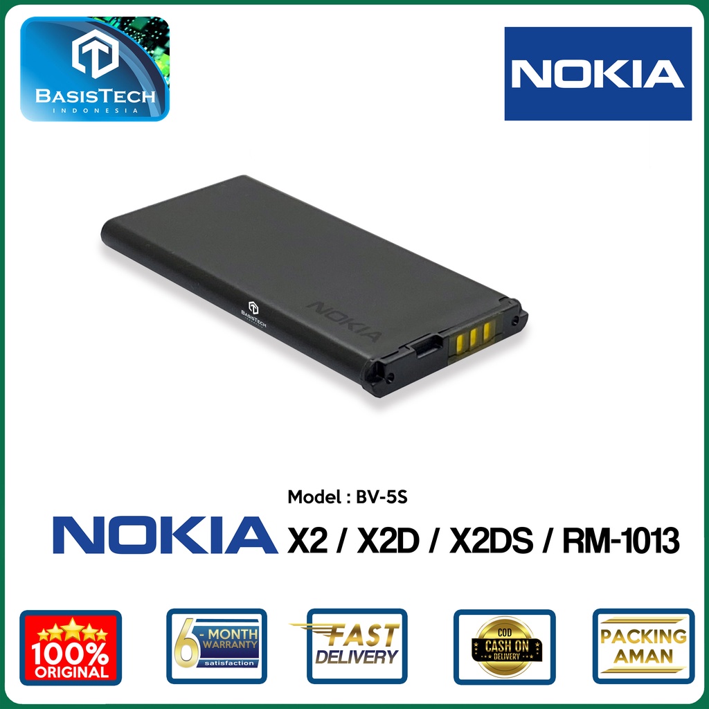 BATERAI NOKIA X2 - X2D - X2DS - RM-1013 - BV-5S - ORI