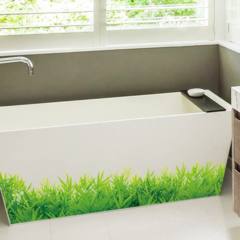 RELIZA WALL STICKER RUMPUT HIJAU GREEN GRASS GARDEN STIKER DINDING SK7016