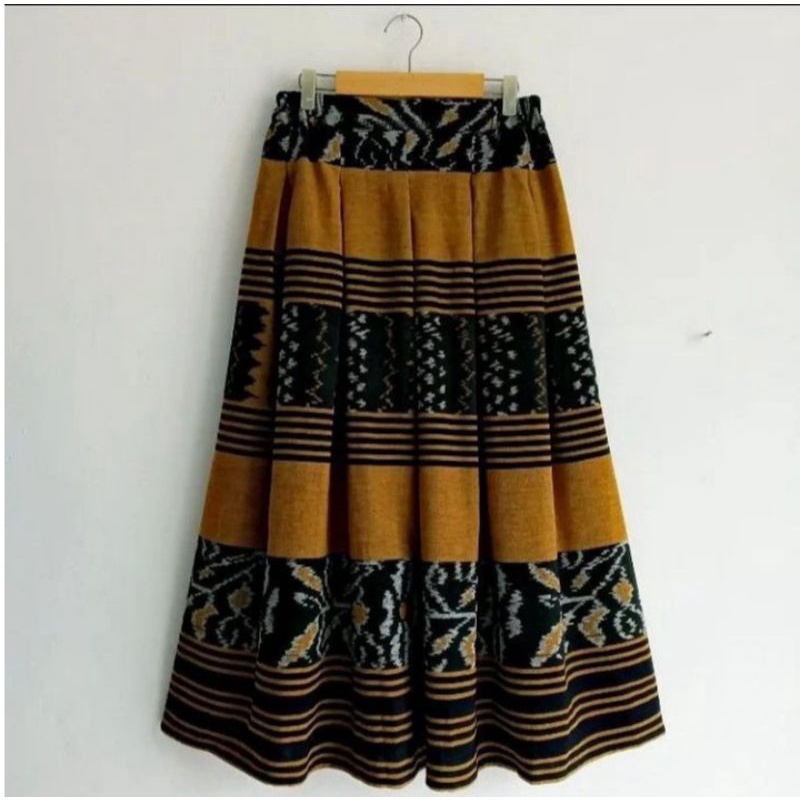 rok tenun mekar panjang - rok tenun wiru - rok tenun wanita